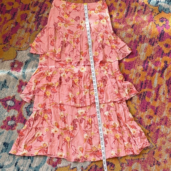 Forever 21 Pink Floral Maxi Skirt - Picture 3 of 4